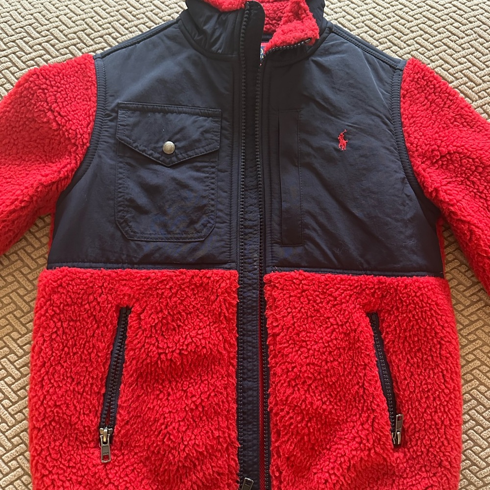 Polo Ralph Lauren Red Fleece Jacket